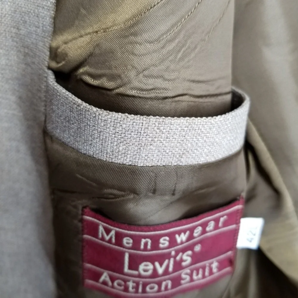 Levi’s Mens Sz 42L Blazer Action Sport Coat Preppy Vintage Old Money Minimalis